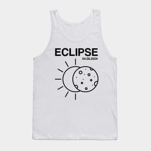 2024 Solar Eclipse 2024 04.08.24 Eclipse Mens Womens Kids Tank Top